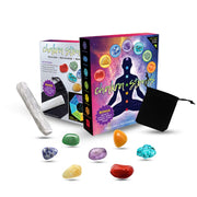 MECKA chakra stones amethyst for calm energy during meditation.