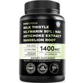 MEDCHOICE Milk Thistle with NAC bottle for daily liver support.