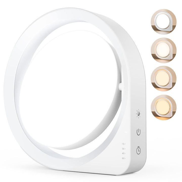 MediAcous 11000Lux lamp on a desk for bright, eye-friendly daylight.