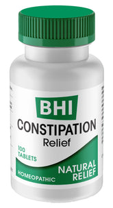 MediNatura BHI constipation relief bottle with easy-to-use homeopathic tablets