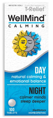 MediNatura WellMind bottle front showing daily calming support