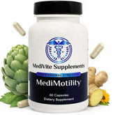 MediVite MediMotility bottle front for gentle gut support and daily digestion.