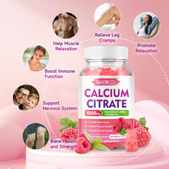 MEENCCD nutrition panel highlights 1000mg calcium citrate and minerals