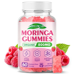 MEENCCD Moringa Gummies Raspberry flavor for energy and skin vitality