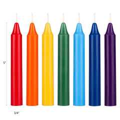 Mega Candles seven chakra color therapy candle supports concentration