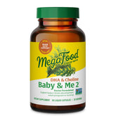 MegaFood Baby & Me 2 bottle showing prenatal nutrition for mom and baby