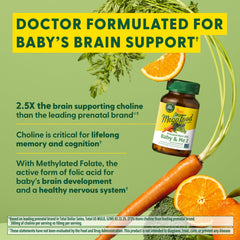 MegaFood Baby & Me 2 real-food ingredients per serving including orange, carrot, cabbage