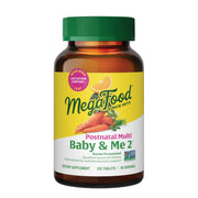 MegaFood Baby & Me 2 bottle on kitchen counter for daily postnatal nutrition.