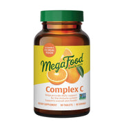 MegaFood Complex C with orange slices for daily immune support.