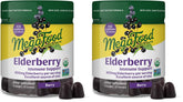 MegaFood Elderberry immune gummies packaging highlighting vegan, gluten-free immune support