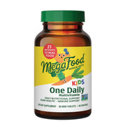 MegaFood Kids One Daily bottle with mini tablets for easy daily nutrition.
