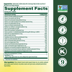 MegaFood Men's 40+ bottle front label for easy daily use.