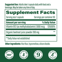 MegaFood Methyl B12 capsule close-up, showcasing bioavailable form.