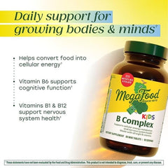 MegaFood niños: folato y B methylado para metabolismo celular