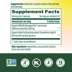 MegaFood capsules image shows convenient vegan stress support you can take anytime