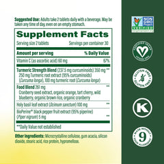 MegaFood turmeric-curcumin minis tablets close-up for easy daily use