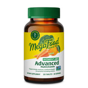 MegaFood Women's 40+ Advanced Multivitamin bottle for daily energy support.