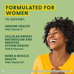 MegaFood mixed berry chews image emphasizing convenient daily nourishment for women.