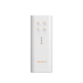 Megelin LED light therapy mask front view in white, ideal for at-home skincare routines.