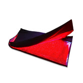 MEGELIN red infrared bag showing full-body coverage for at-home relaxation.