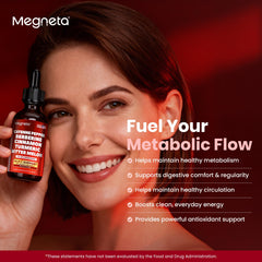 MEGNETA clean-ingredients label emphasizes non-GMO gluten-free formulation