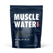 MEGO Muscle Water front label highlighting all-in-one pre-workout benefits for energy