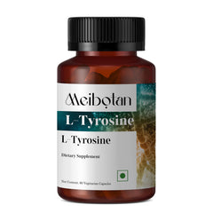 MEIBOTAN Tyrosine 500mg capsules close-up enabling easy, consistent dosing