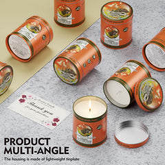 MeiGlow candle with cotton wick delivers consistent flame and aroma.