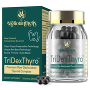 Meliorantheris TriDexThyro bottle on a clean surface for easy daily intake.