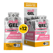 MELLIGEL Ginger Cherry energy pack ready for on-the-go fueling during runs