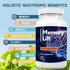 Memory Lift Pro capsules close-up highlighting GABA and inositol blend