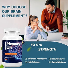 Memory Lift support bottle on a desk illustrating daily routine