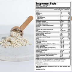 MEND Regenerate vanilla protein powder bottle is gluten-free and non-GMO.