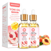 MENOMINO 2-pack yoni oil peach bottle shows portable daily care