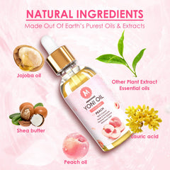MENOMINO yoni oil rose essence close-up highlights gentle blend