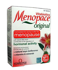Menopace Original bottle label: supports daily wellbeing during menopause