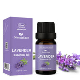 MenstrEaze lavender oil bottle with direct skin use and calming scent.