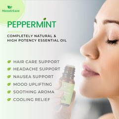 MenstrEaze peppermint oil for skin application with cooling sensation