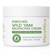 MereMira Wild Yam Cream bottle for daily hormone balance support