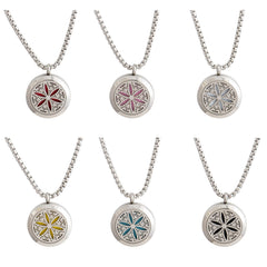 mEssentials 316L stainless steel diffuser necklace detail