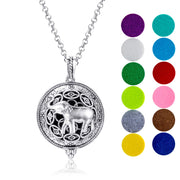 mEssentials Wild Essentials elephant diffuser pendant shown for portable aromatherapy on the go