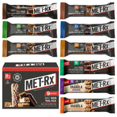 MET-Rx Big 100 trial pack front view, on-the-go protein bar for active days.