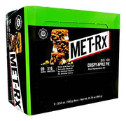 Barra Met-Rx Big100 nutrición de manzana-pie crujiente para entrenar.