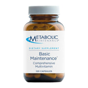 Metabolic Maintenance Basic Maintenance Plus D-3 bottle with capsules for daily wellness.