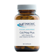 Metabolic Maintenance Cal/Mag Plus bottle on a clean surface, highlighting calcium balance support.