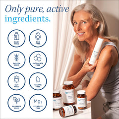 Metabolic Maintenance CoQ10 capsules closeup emphasizing cellular energy support