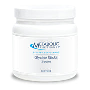 Metabolic Maintenance Glycine Sticks bottle with on-the-go 3g doses for convenient use.
