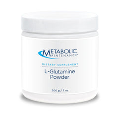 Metabolic Maintenance L-Glutamine powder bottle for daily gut-support and recovery.