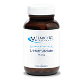 Metabolic Maintenance L-Methylfolate 15mg bottle front view highlighting focus and calm benefits