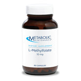 Metabolic Maintenance L-Methylfolate bottle front for daily focus and calm support.